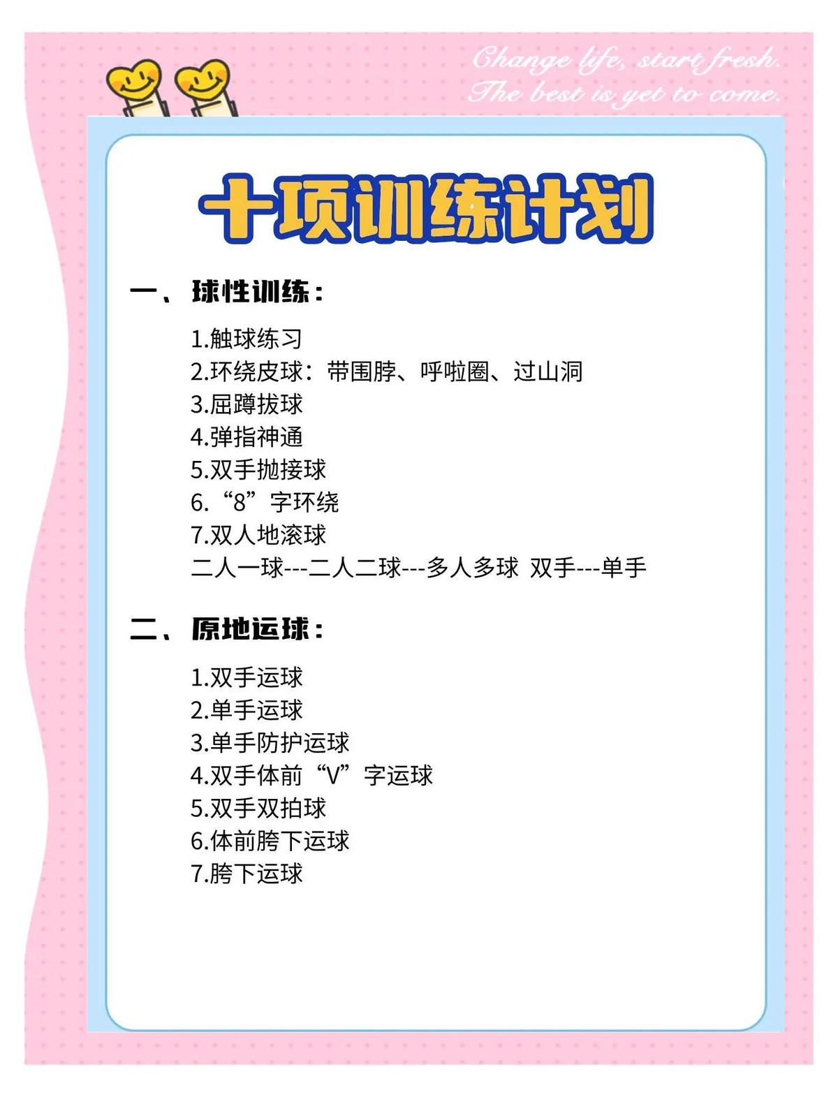 制定个人篮球训练计划以减少心理压力的方法
